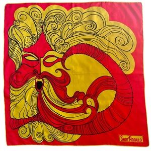 60s/70s Vintage Sant’Angelo Greek mythology silk scarf, 29” x 29”—Rare!